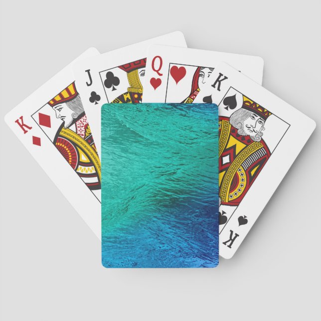 Cartas de juego digitales de arte sobre el agua de (Reverso)
