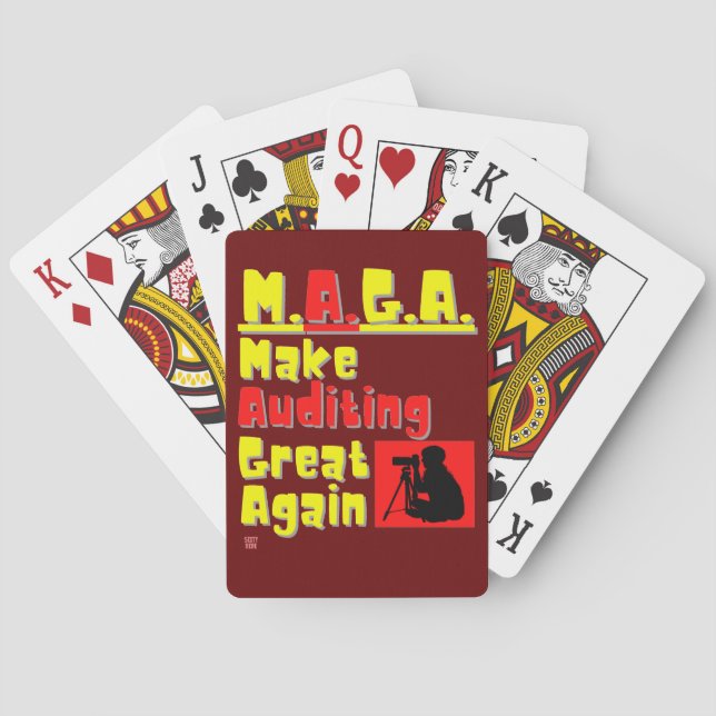 cartas de juego divertidas " M.A.G.A." (Reverso)