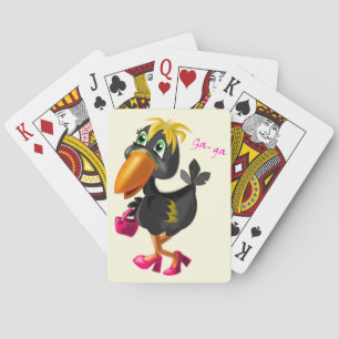 Cartas de juego divertidas para aves modernas