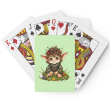 Cartas de juego duende del bosque caprichoso
