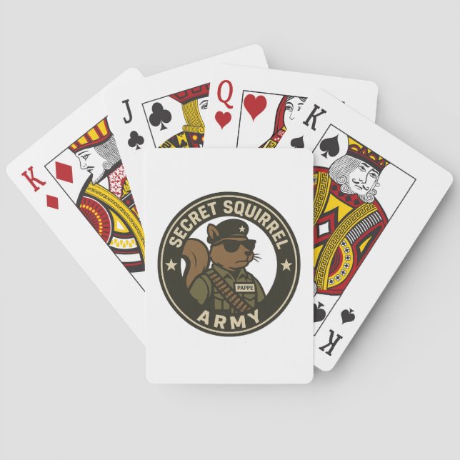 CARTAS DE JUEGO EJÉRCITO SECRETO SQUIRREL (Reverso)