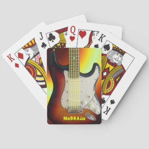 Cartas de juego Electric Guitar Art 1