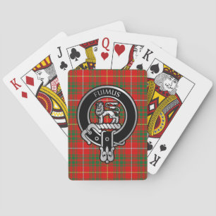 Cartas de juego en bicicleta de Clan Bruce Escudo 
