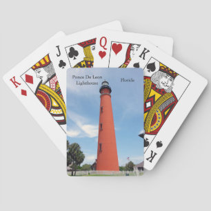 Cartas de juego en el faro de Ponce de Leon