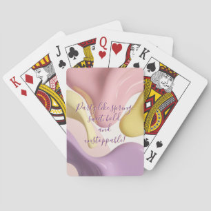 Cartas de juego en gráfico abstracto elegante