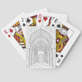Cartas de juego en Marruecos blanco y negro