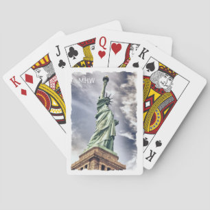 Cartas de juego en monograma del personalizado de
