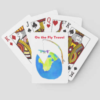 Cartas de juego en vuelo