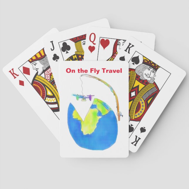 Cartas de juego en vuelo (Reverso)