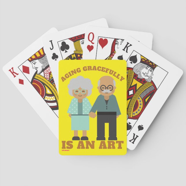 cartas de juego "ENVEJECIENDO CON GRACIA..." (Reverso)