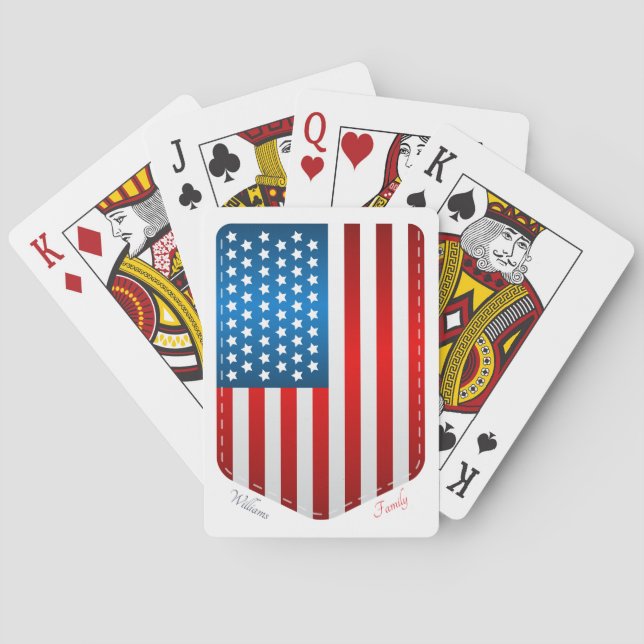 Cartas de juego Escudo Estrellas y Barras (Reverso)
