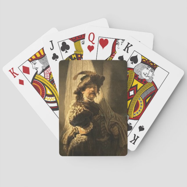 Cartas de juego estándar de portador de Rembrandt (Reverso)