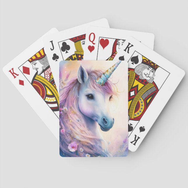 Cartas de juego Fantasy Unicorn (Reverso)