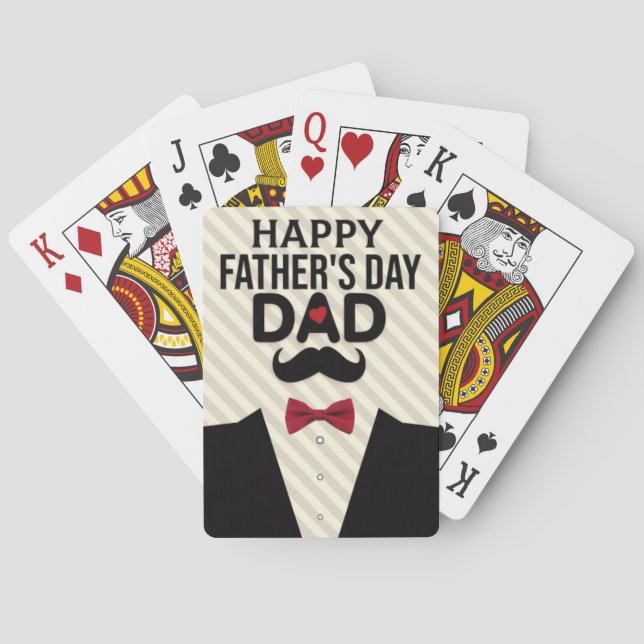 Cartas de juego "Feliz Día del Padre" (Reverso)
