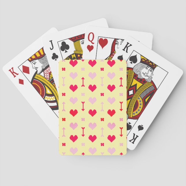 Cartas de Juego Flechas y Flores de Amor (Reverso)