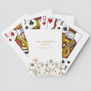 Cartas de Juego Floral Clásico
