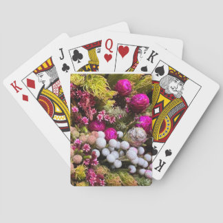 Cartas de juego florales