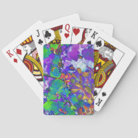 Cartas de juego florales