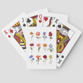 Cartas de Juego Florales | Cartas de Juego Elegant