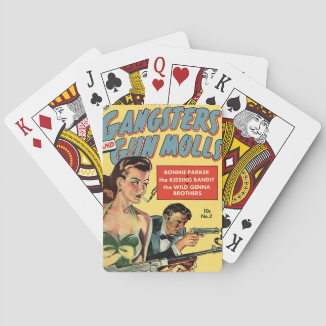 Cartas de juego "Gangsters and Gun Molls" (Reverso)