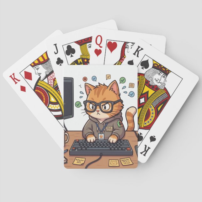 Cartas de Juego Gato Real (Reverso)