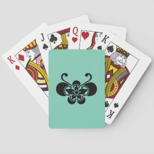 Cartas de juego goka con forma de mariposa