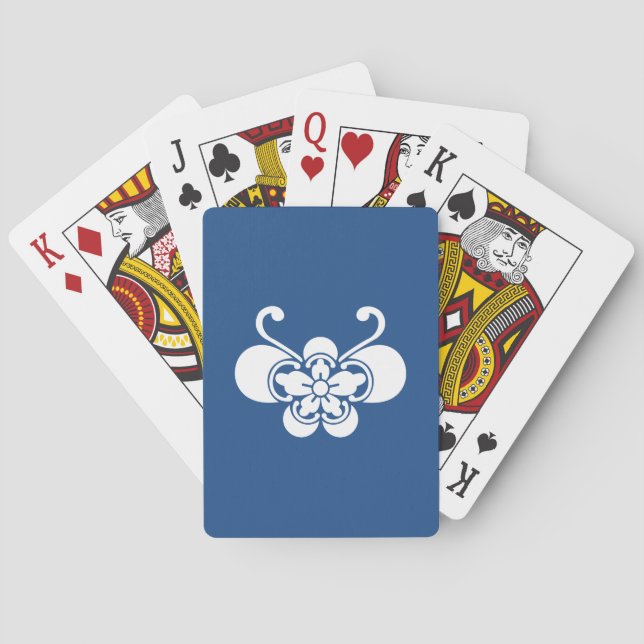 Cartas de juego goka con forma de mariposa (Reverso)