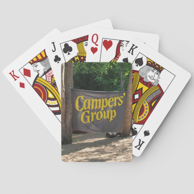 Cartas de juego grupales de los campistas (Reverso)