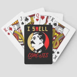 cartas de juego "I SMELL COMMIES 3 STALIN"