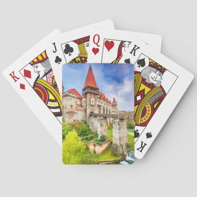 Cartas de juego, índice estándar enfrenta castillo (Reverso)