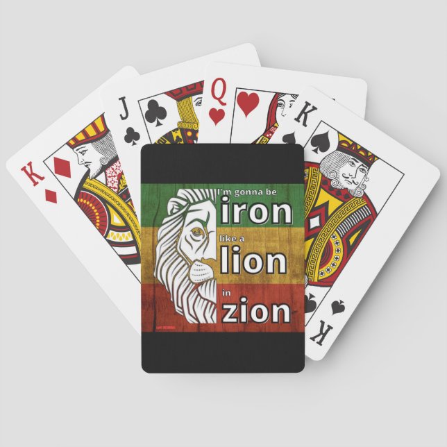 cartas de juego "IRON LION" (Reverso)