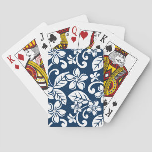 Cartas de juego ISLA PLUMERIA (AZUL MARINO)
