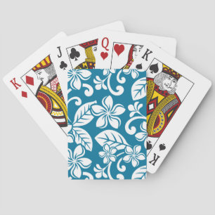 Cartas de juego ISLAND PLUMERIA (AZUL CARIBEÑO)