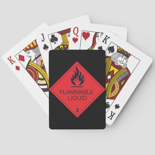 Cartas de juego líquidas inflamables (Reverso)