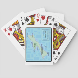 Cartas de juego Madeline Island Teal