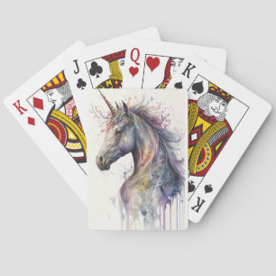 Cartas de juego mágicas de unicornio