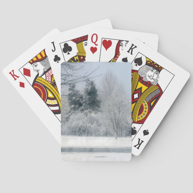 Cartas de Juego Mañana Nevada (Reverso)