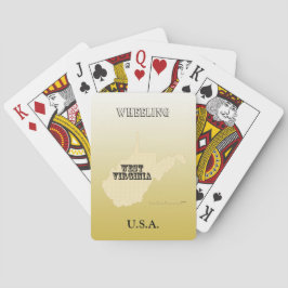 Cartas de juego - Mapa estatal de Virginia Occiden