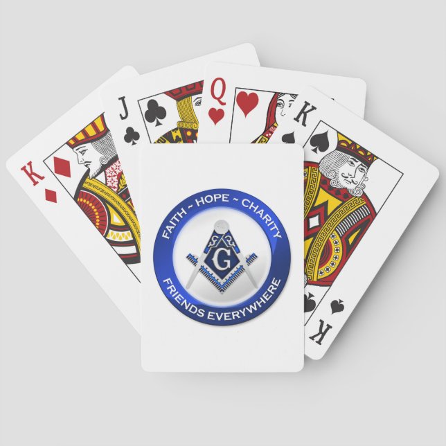 Cartas de juego masónicas (Reverso)
