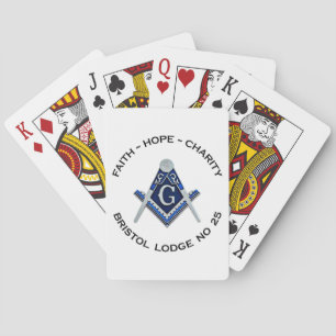 Cartas de juego masónicas Bristol No 25