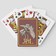 Cartas de juego monogramadas Skeeter Love Florida