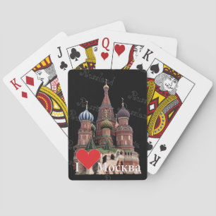 Cartas de juego Moscú Rusia Russia