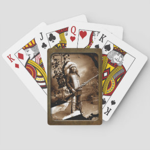 Cartas de juego nativas de vintage