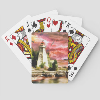 Cartas de juego náuticas de faro