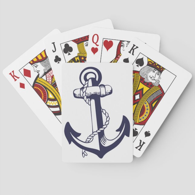 Cartas de juego náuticas para bicicletas Anchor (Reverso)