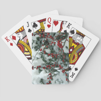 Cartas de juego navideñas de los Navidades Red Win