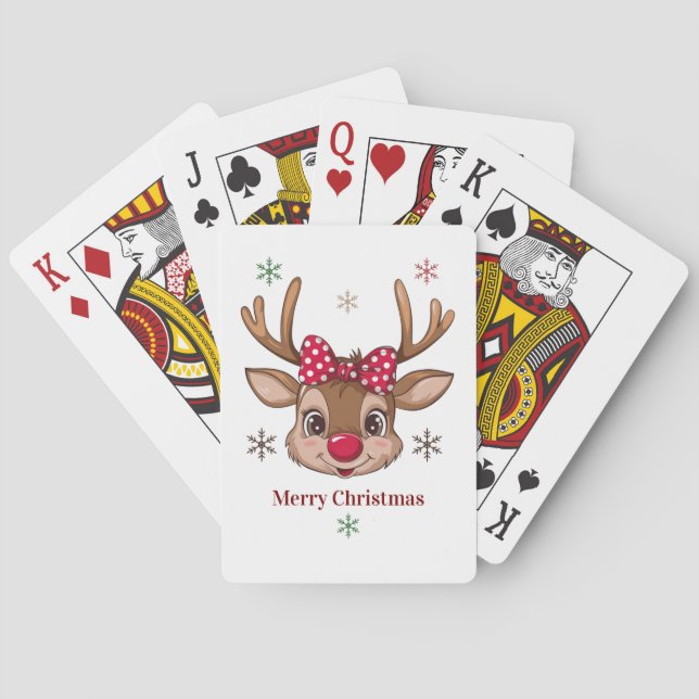 Cartas de juego navideñas para Feliz (Reverso)
