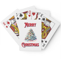 Cartas de juego navideñas para Feliz