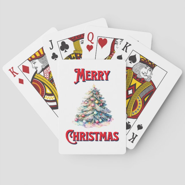 Cartas de juego navideñas para Feliz (Reverso)
