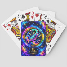 Cartas de juego Neon Escorpio